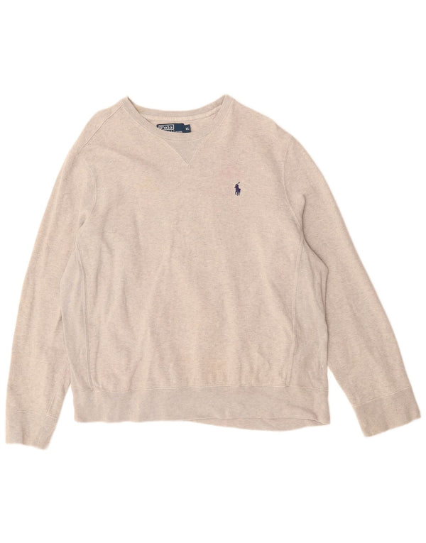 Polo Ralph Lauren Felpa da uomo Maglione XL Cotone grigio