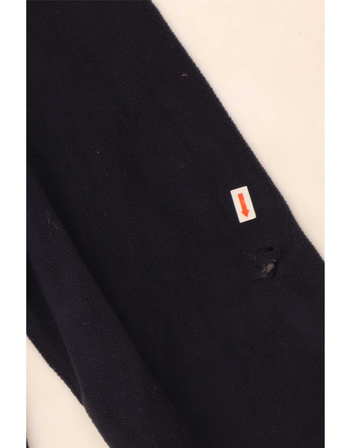 Maglione in pile da uomo Fila con zip e collo XL in poliestere blu navy