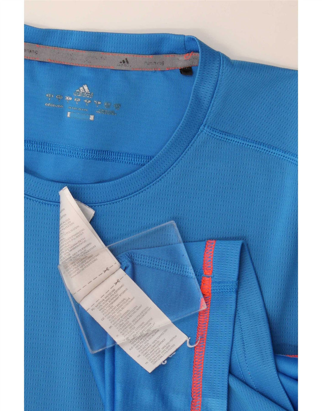 T-shirt da uomo Adidas Top grande blu in poliestere