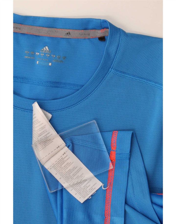 T-shirt da uomo Adidas Top grande blu in poliestere