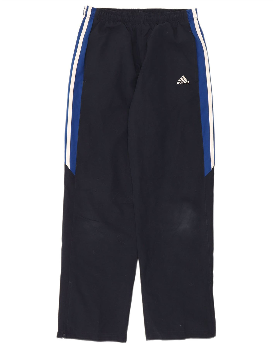 Pantaloni della tuta da ragazzo Adidas 11-12 anni in poliestere color block blu navy