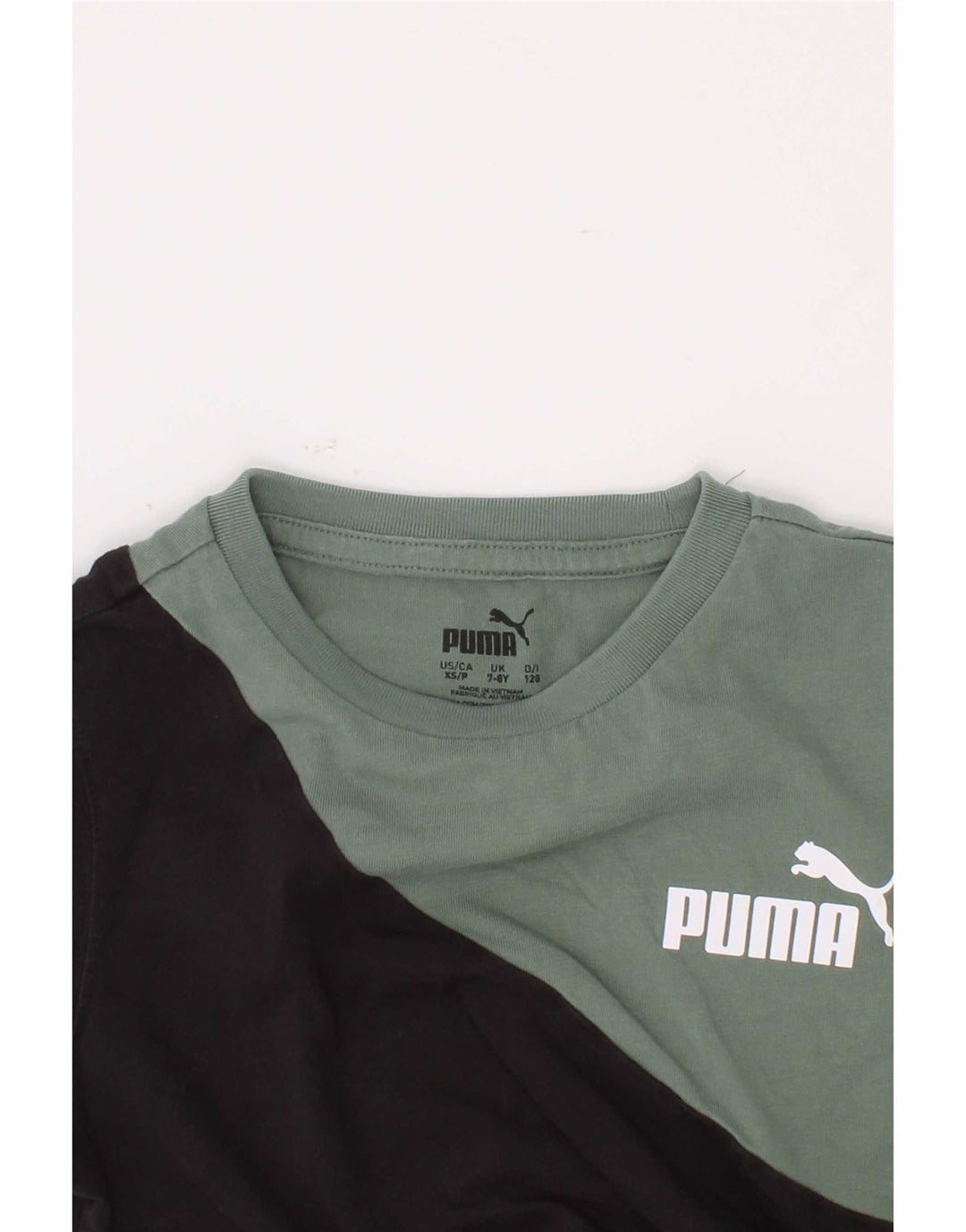 T-shirt grafica Puma da ragazzo, 7-8 anni, colore verde block