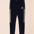 Pantaloni da tuta da donna Adidas UK 10 Small Blu Navy Poliestere