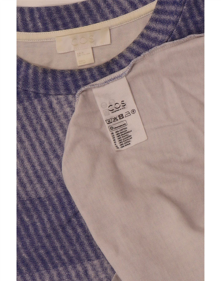 T-shirt da uomo Cos Top in cotone a quadri blu medio