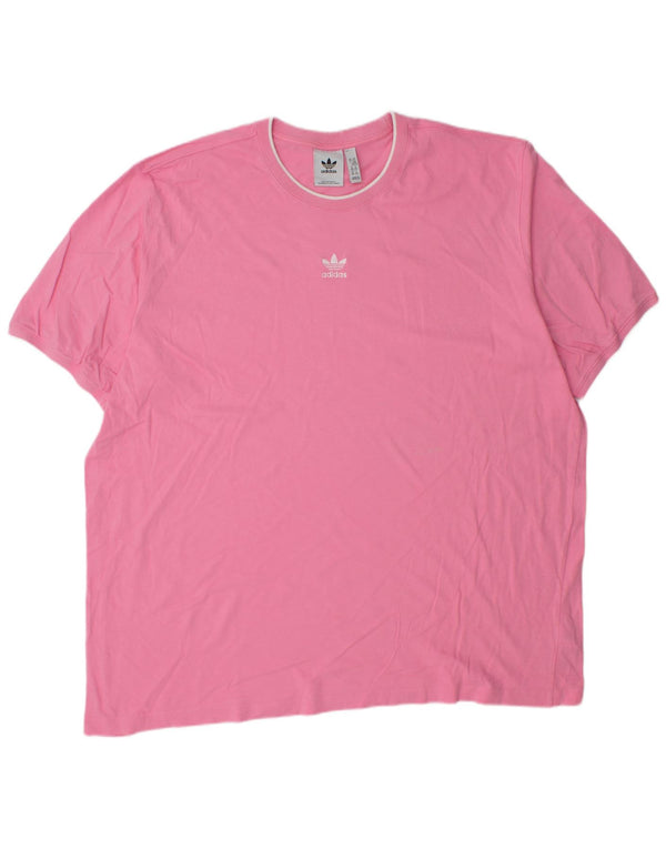 T-shirt da uomo Adidas Top 2XL cotone rosa