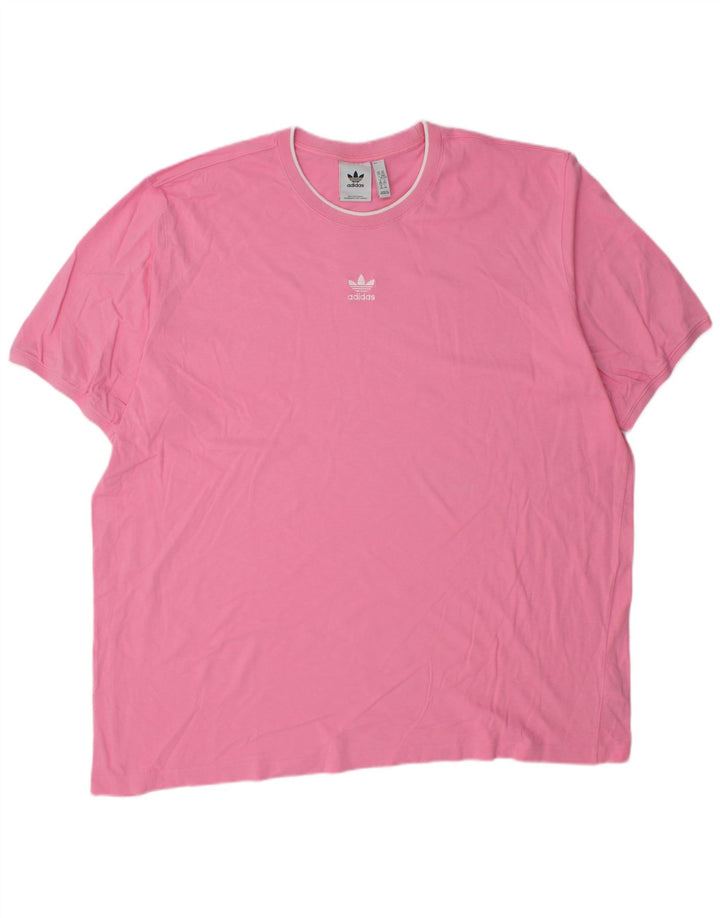 T-shirt da uomo Adidas Top 2XL cotone rosa
