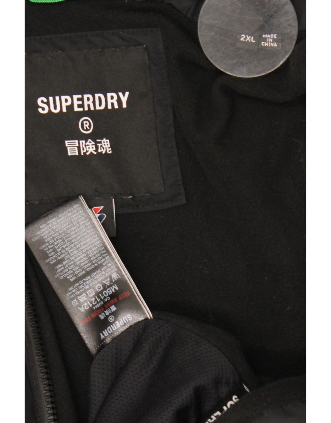 Giacca imbottita da uomo Superdry UK 44 2XL poliestere nero