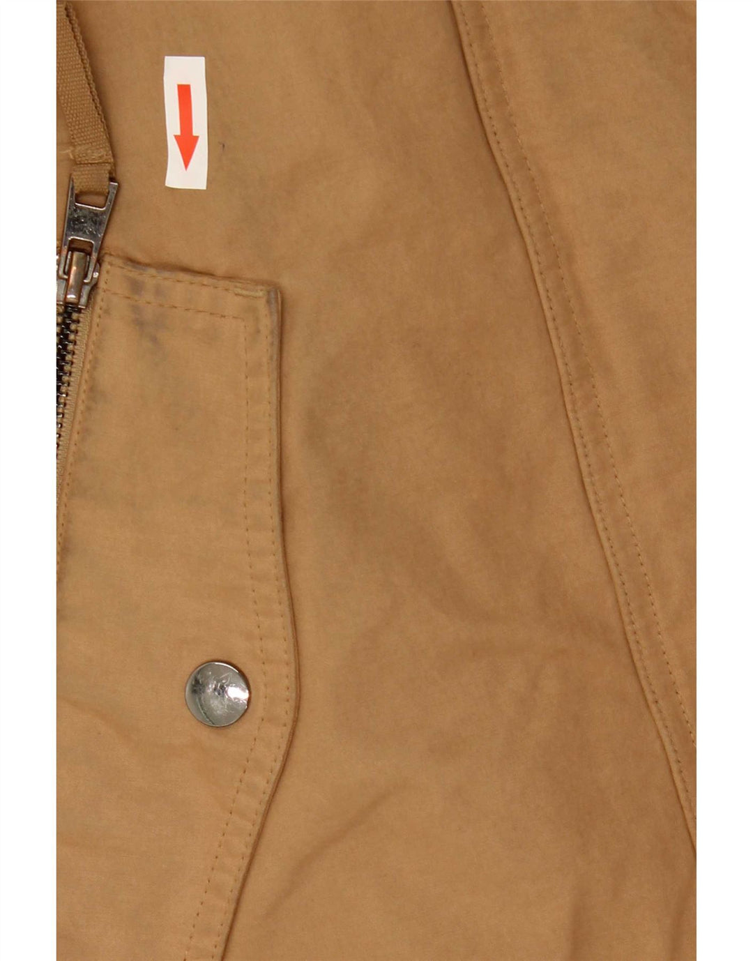 Giacca Parka con cappuccio da donna Zara UK 6 XS Poliestere beige