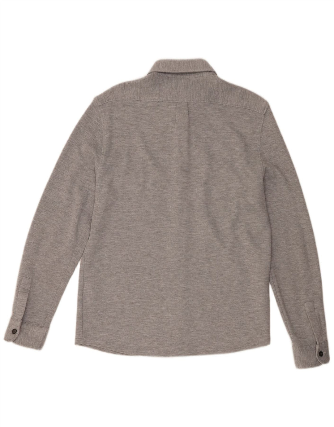 Camicia da uomo Reiss grande in cotone chiazzato grigio