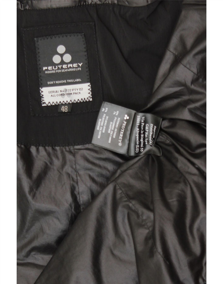 PEUTEREY Womens Padded Jacket IT 48 XL Black Polyamide Vintage PEUTEREY and Second-Hand PEUTEREY from Messina Hembry 