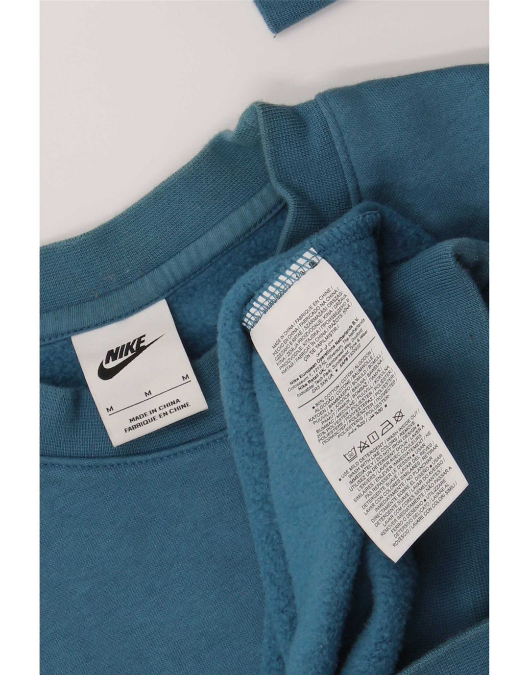 Felpa grafica Nike da uomo, maglione, colore blu medio