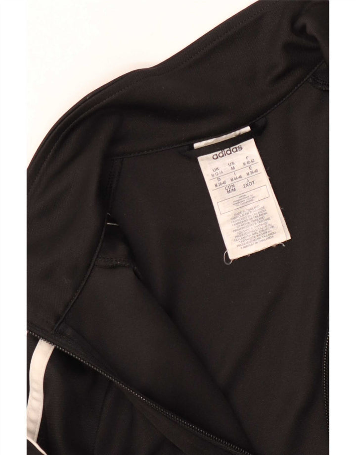 Giacca da tuta da donna Adidas UK 12/14 Medium Nero Poliestere