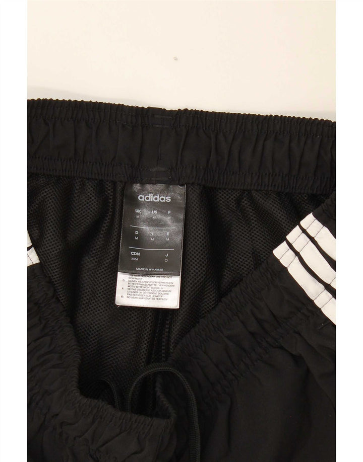 Pantaloncini sportivi da uomo Adidas medi neri in poliestere
