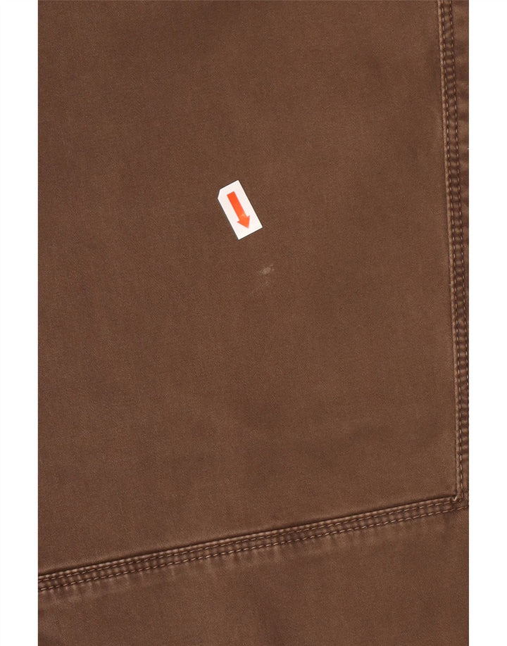 Pantaloni Casual Dritti Uomo TRUSSARDI IT 58 3XL W40 L36 Marrone Cotone