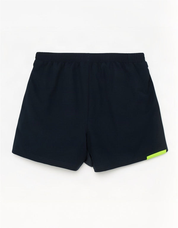 Pantaloncini da bagno Adidas da uomo medi in poliestere color block blu navy