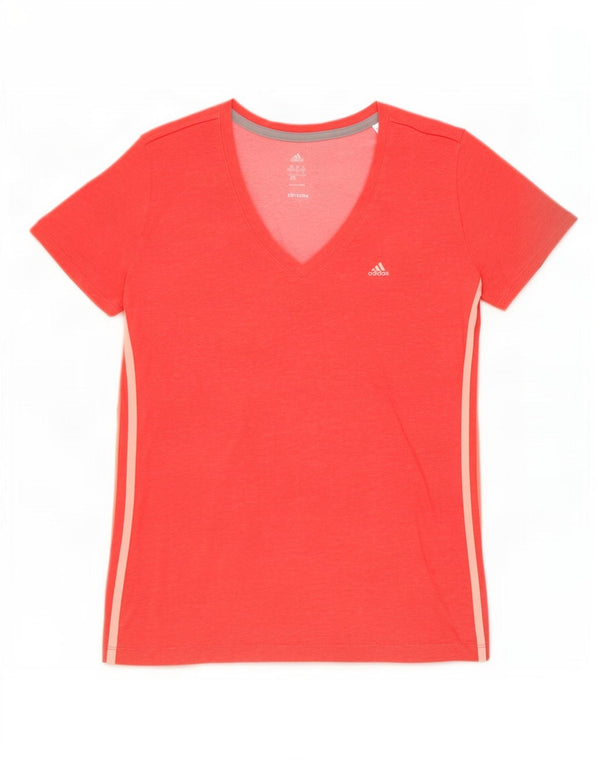 T-shirt Adidas Climalite da donna Top UK 20/22 XL rosso cotone