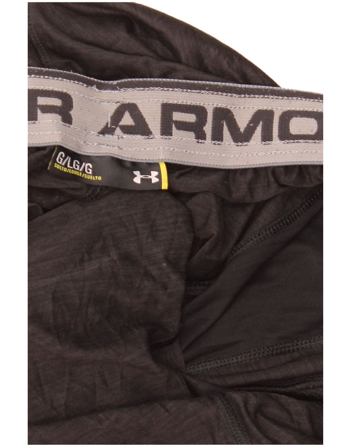 Pantaloncini sportivi da uomo Under Armour grandi neri screziati