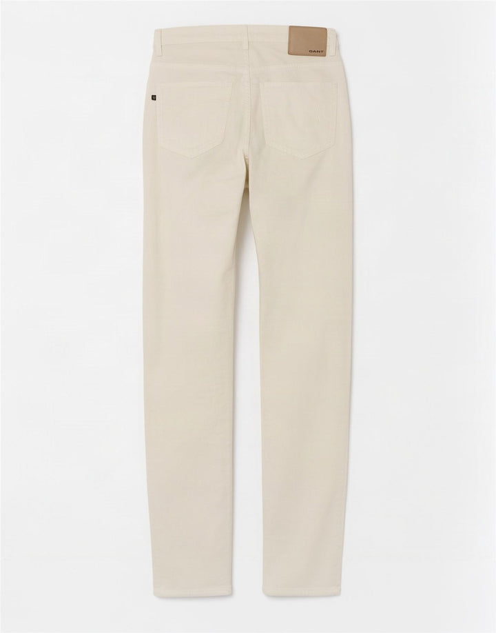 Jeans dritti da donna Gant W31 L34 cotone bianco
