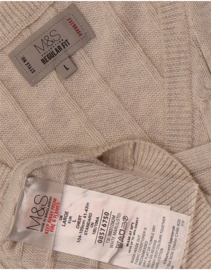 Canotta da uomo Marks & Spencer vestibilità regolare canotta grande in cotone grigio