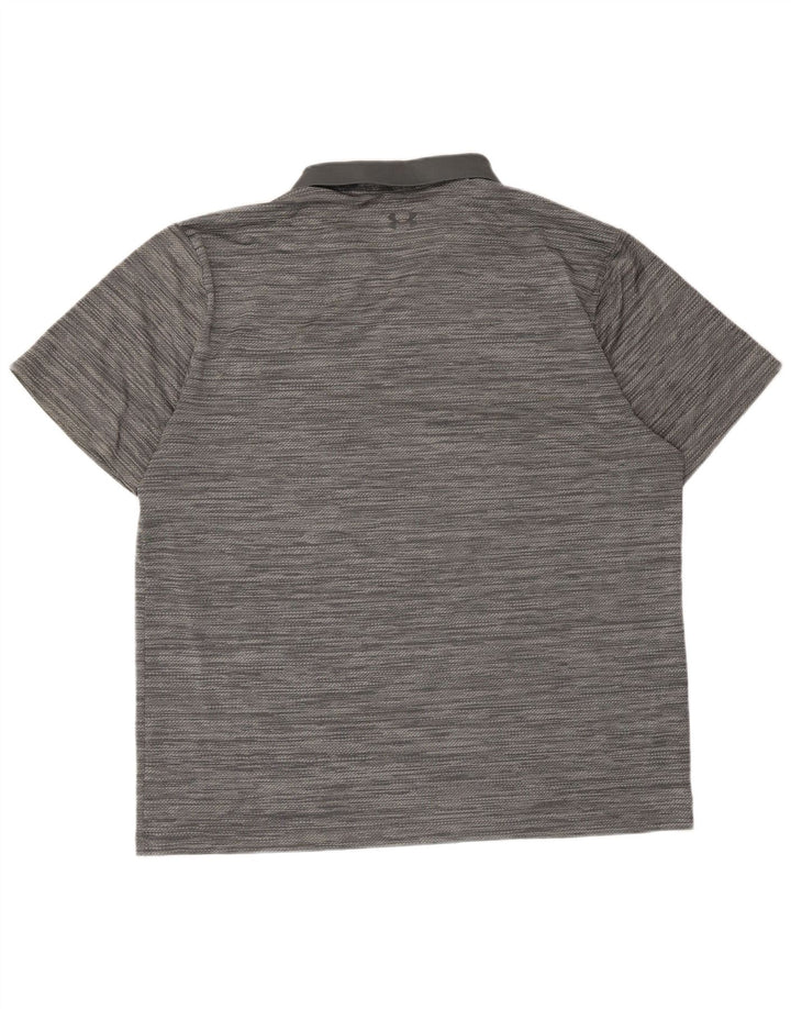 Polo da uomo Under Armour 2XL a righe grigie