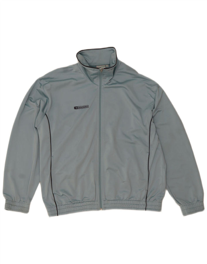 Giacca da tuta da uomo Diadora Large in poliestere blu