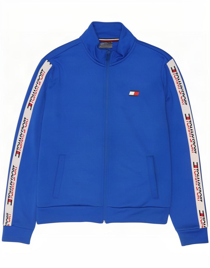 Giacca da uomo con grafica Tommy Hilfiger Top Jacket blu medio color block