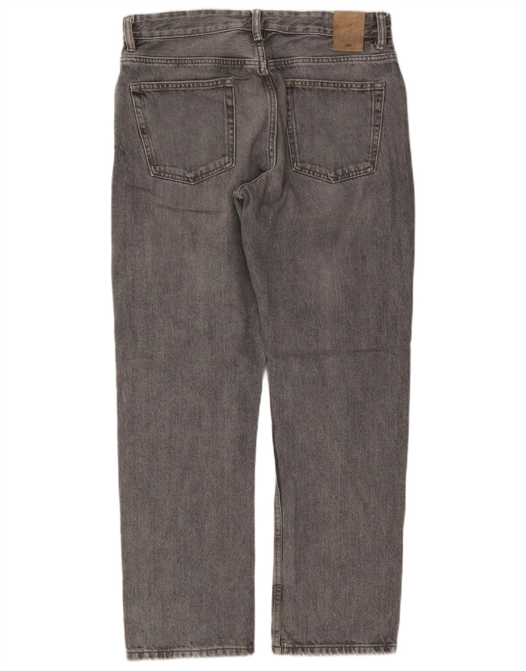 Jeans dritti da uomo ZARA EU 42 Large W32 L29 Grigio