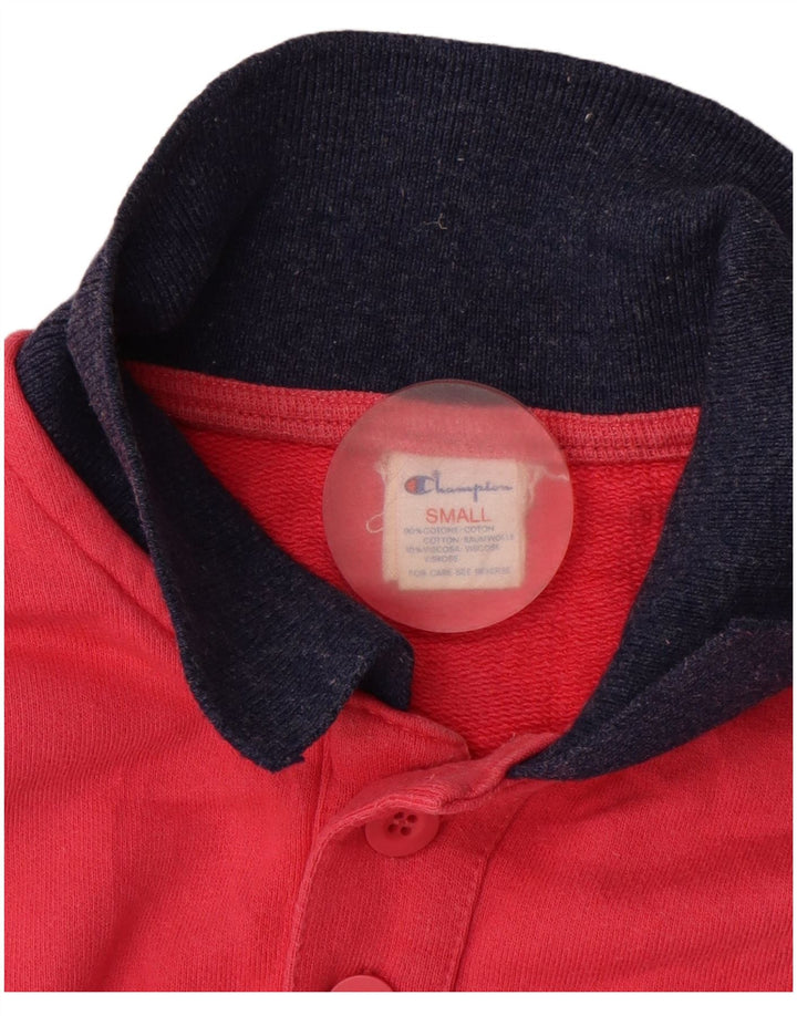 Polo da uomo CHAMPION piccola in cotone rosa