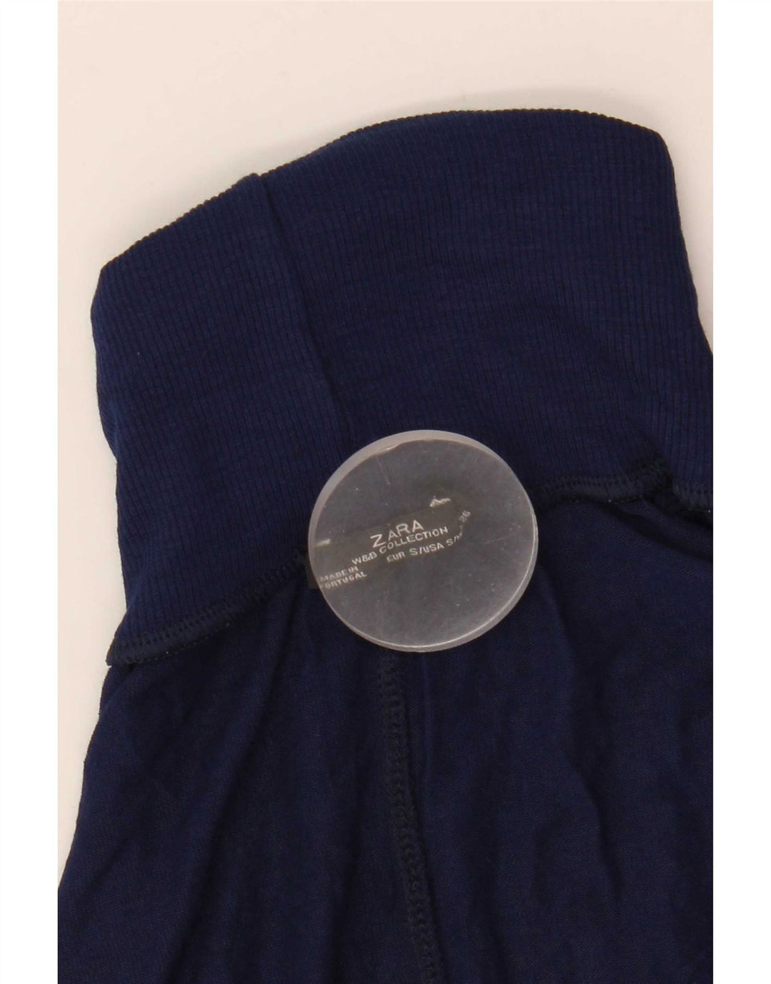 Maglione maglione oversize con collo alto da donna Zara UK 10 piccolo blu navy