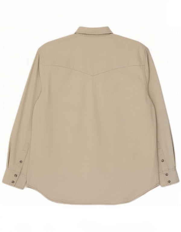 Camicia di jeans da uomo Lee in cotone bianco medio