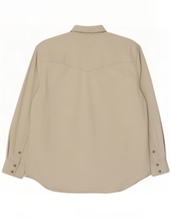 Camicia di jeans da uomo Lee in cotone bianco medio