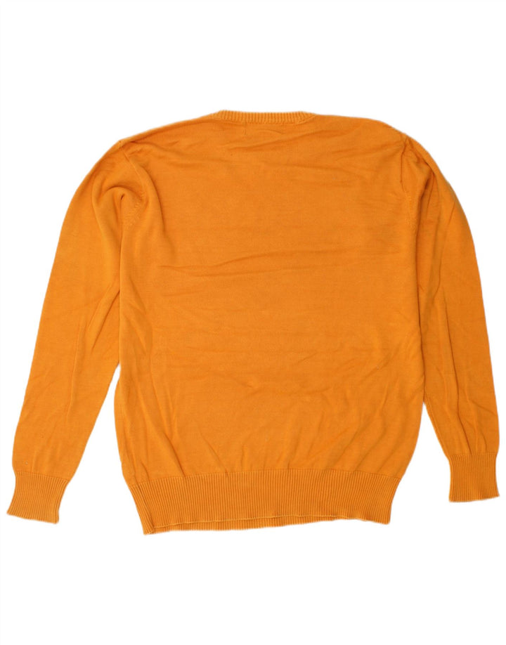 Maglione maglione girocollo da uomo KAPPA XL in cotone giallo