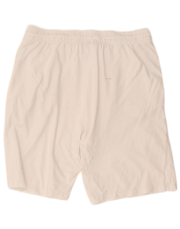 Pantaloncini sportivi da uomo Lotto grandi in cotone bianco