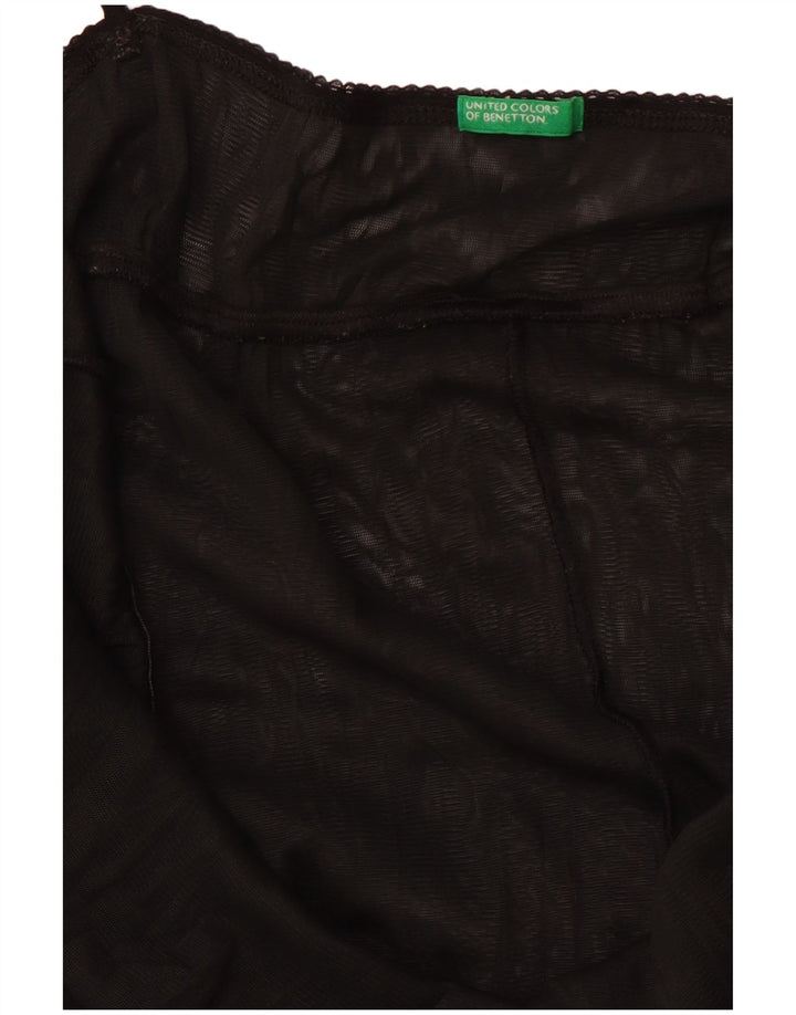BENETTON Canotta da donna UK 12 media nera