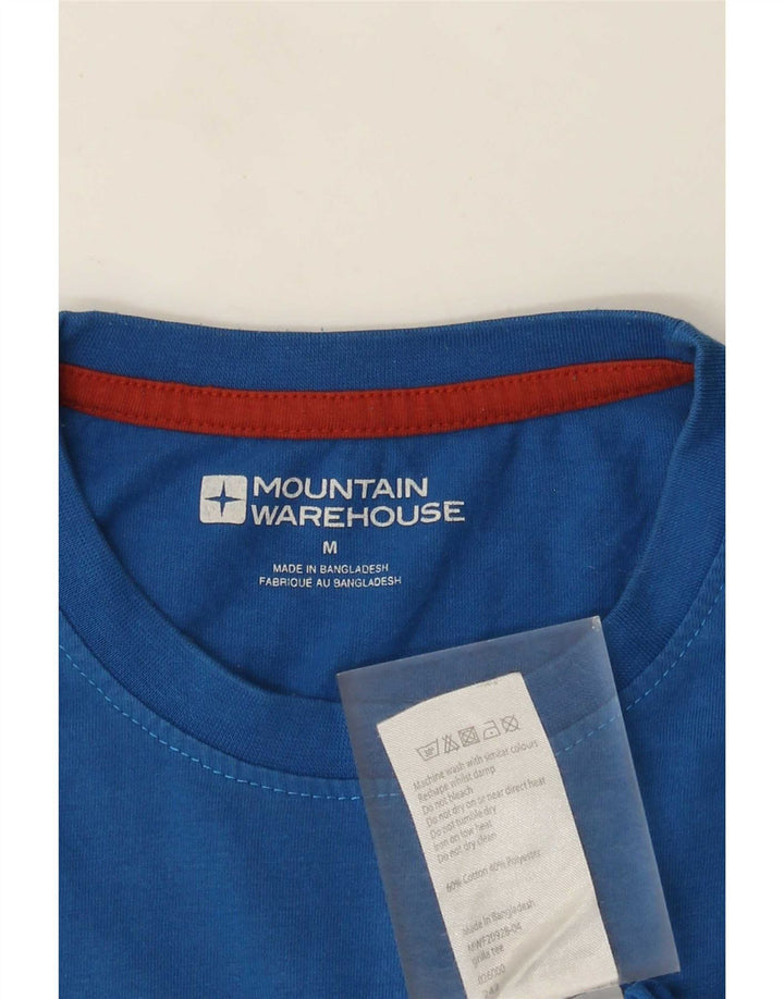 T-shirt grafica regolare da uomo Mountain Warehouse Top in cotone blu medio