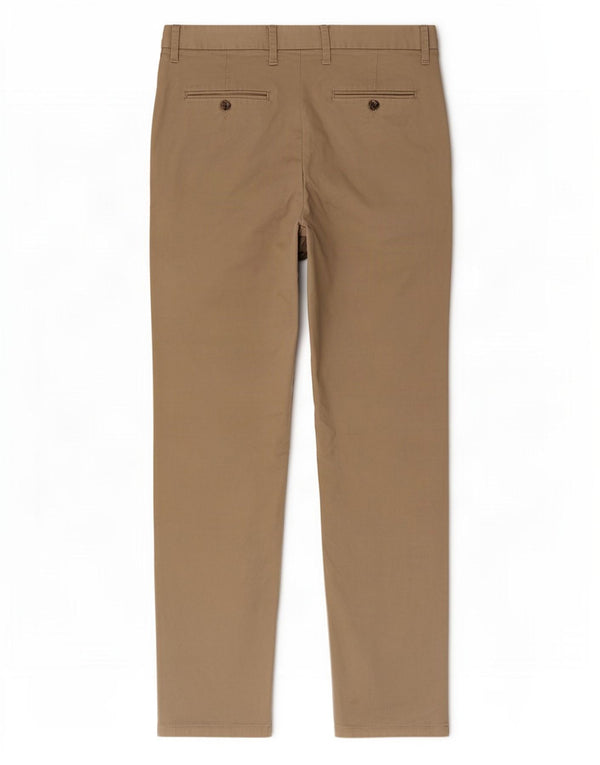 Pantaloni chino regolari da uomo Marks & Spencer W36 L33 in cotone beige