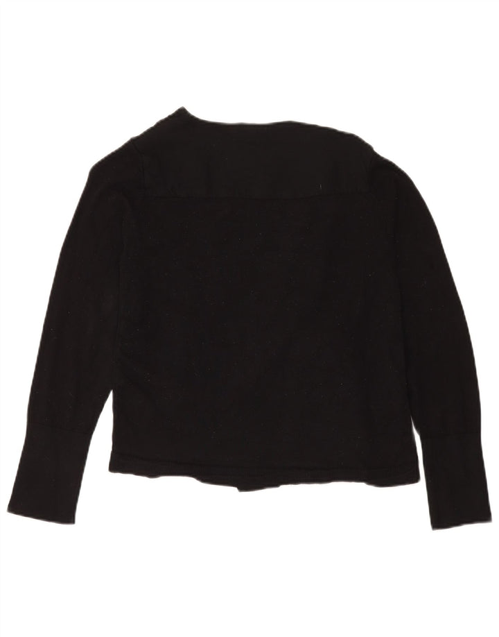 Top cardigan Marks & Spencer da donna Per Una UK 12 viscosa nera media