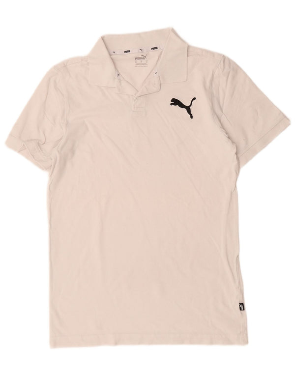 Polo Puma Uomo XS Cotone Bianco