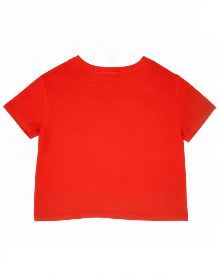T-shirt da donna Marks & Spencer Top UK 14 viscosa rossa media