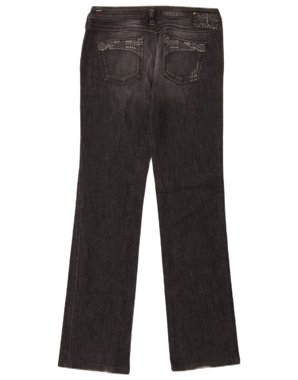 Jeans dritti Kycut da donna Diesel W28 L34 cotone nero