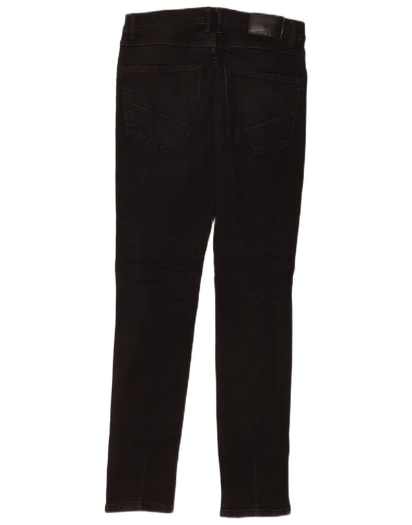 Jeans skinny effetto consumato Zara da uomo EU 36 XS W29 L30 Nero