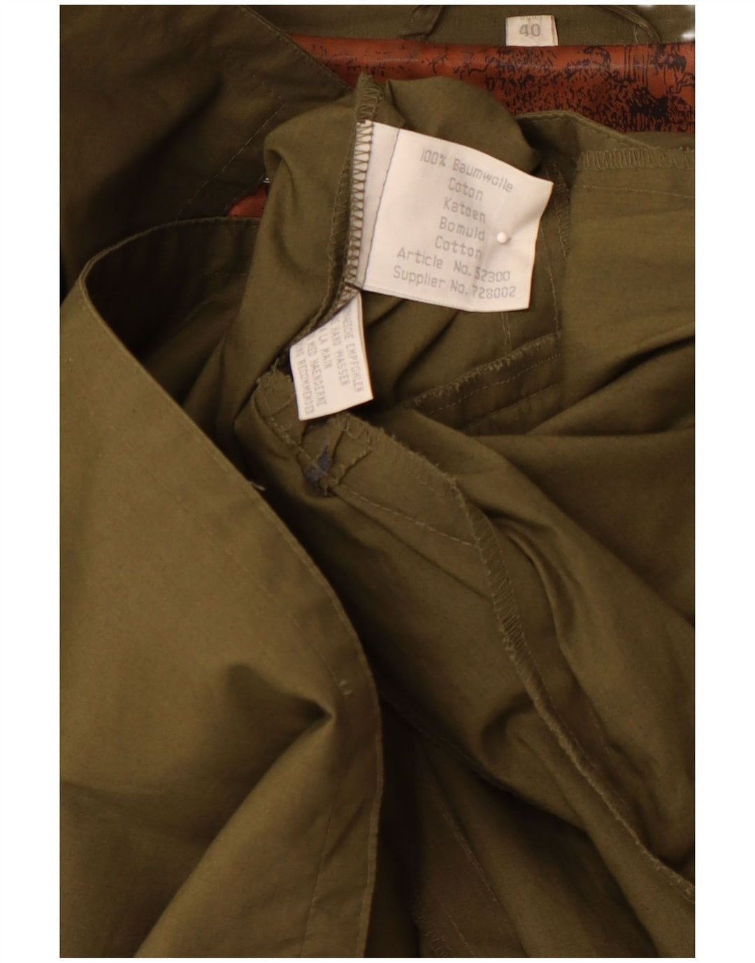 Trench da donna VINTAGE EU 40 cotone kaki medio