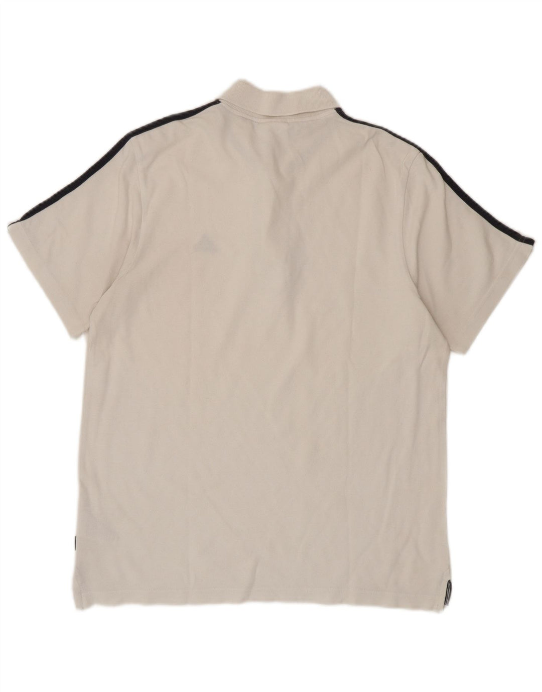 Polo Adidas da uomo in cotone bianco medio