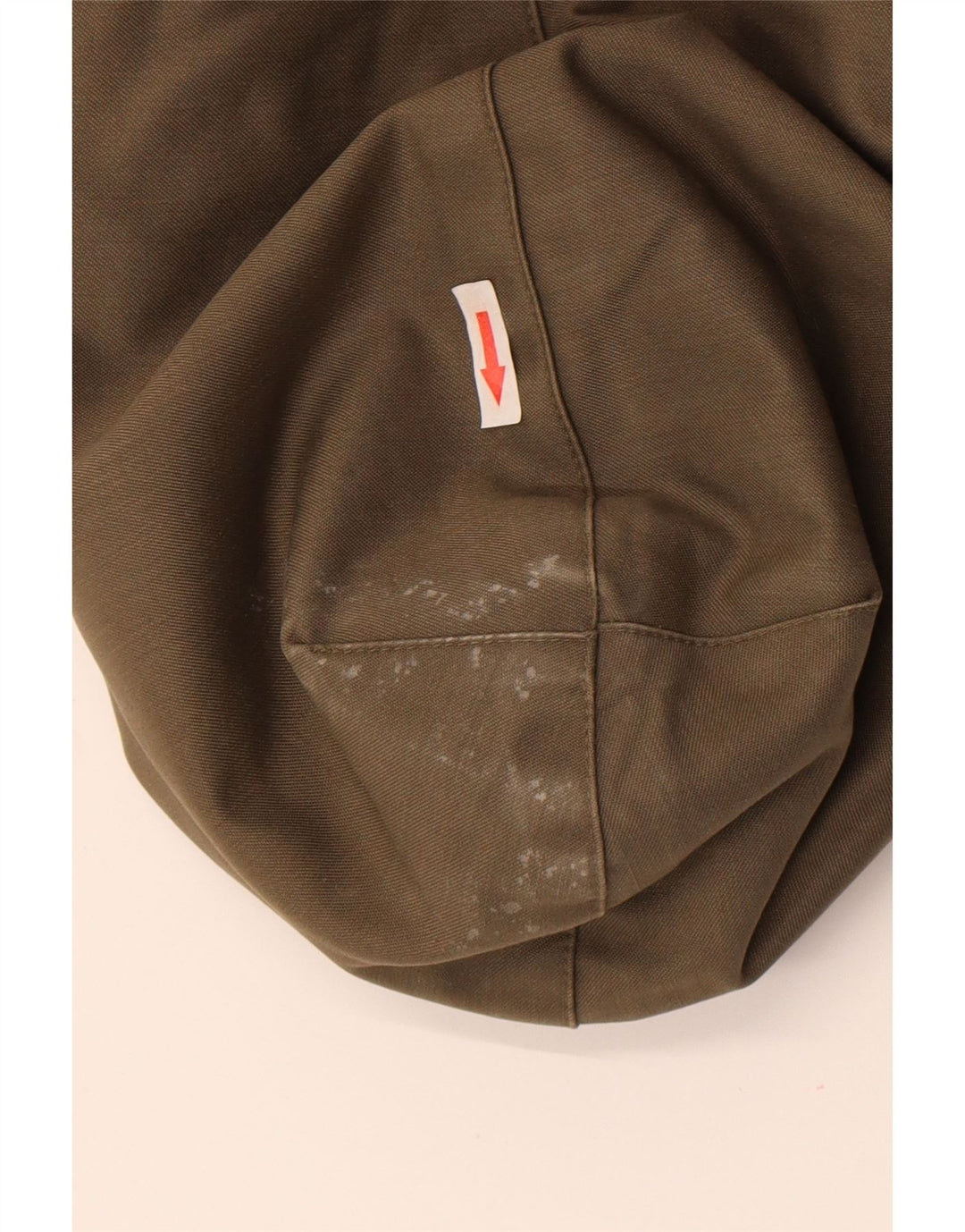 Giacca parka vintage da uomo con cappuccio IT 52 XL kaki poliacrilico