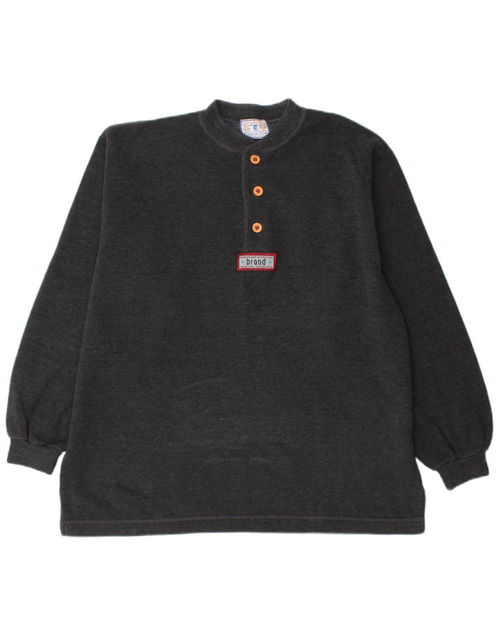 Felpa da uomo Gymnasium Maglione in cotone grigio medio