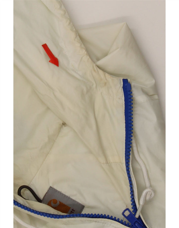 Giacca antipioggia con cappuccio da donna Carhartt UK 14 Nylon color block blu medio