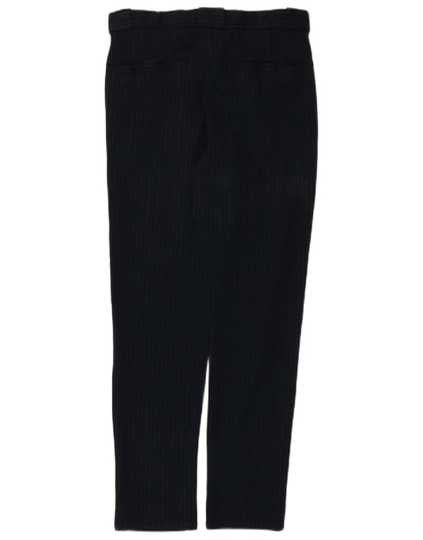 Pantaloni chino slim da uomo Zara EU 36 XS W29 L28 viscosa gessata blu navy