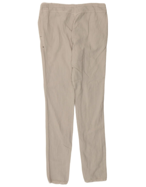 Pantaloni chino skinny da donna Diesel W28 L32 in cotone bianco sporco