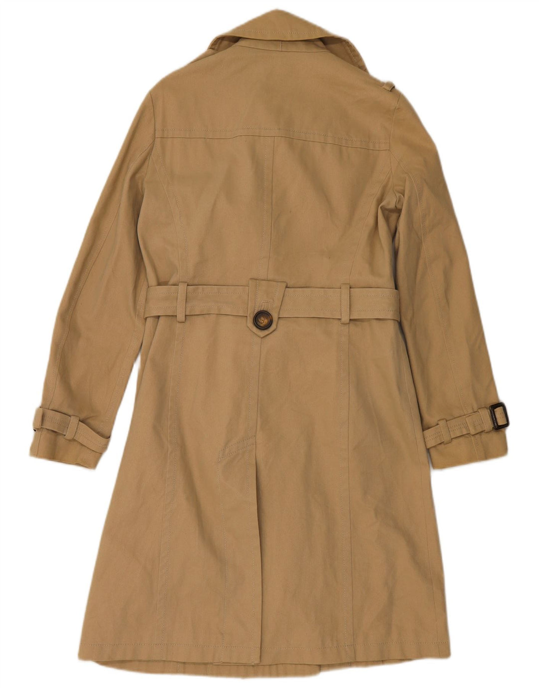 Trench doppiopetto da donna Zara UK 14 Cotone beige medio