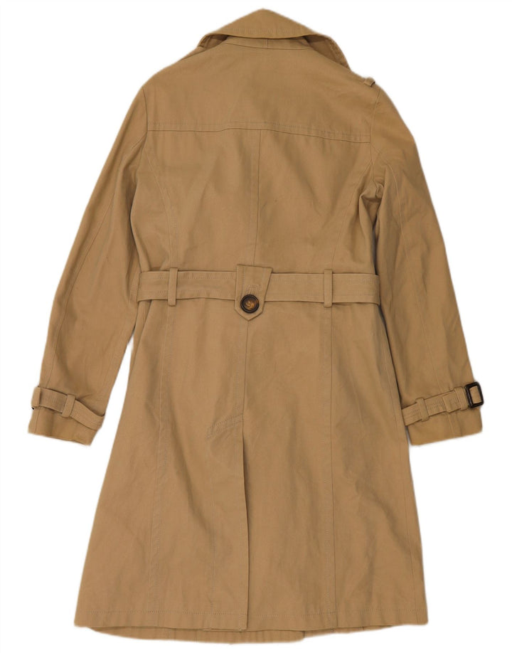 Trench doppiopetto da donna Zara UK 14 Cotone beige medio